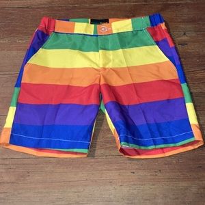 Happy Hour by tipsyelves rainbow shorts